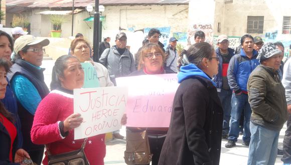 La Oroya: protestan ante Poder Judicial por víctima mortal de paro 