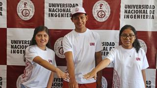 Dos mujeres ocuparon los tres primeros puestos en reciente examen de admisión a la Universidad Nacional de Ingeniería