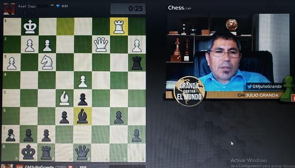 ​GM Julio Granda aceptó el reto de jugar ajedrez contra el mundo