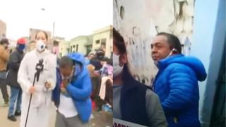 Identifican a hombre que tosió a reportera durante enlace en vivo en La Victoria (VIDEO)