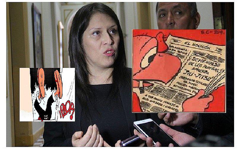 Yeni Vilcatoma y sus comentarios sobre Condorito aparecen en portada de "El Hocicón"