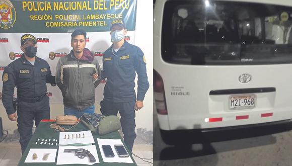Amenazan de muerte con armas de fuego a chofer y pasajeros para robarles dinero y celulares en la vía a Chiclayo - Pimentel.