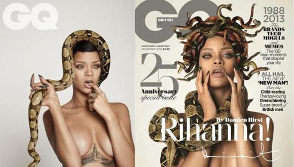 Rihanna hace topless personificando a "Medusa"