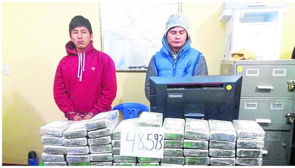 ​Dos ayacuchanos caen con 48 kilos de cocaína en camioneta 