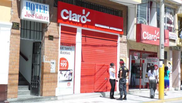 'Topos' roban S/. 40 mil en equipos de tienda Claro