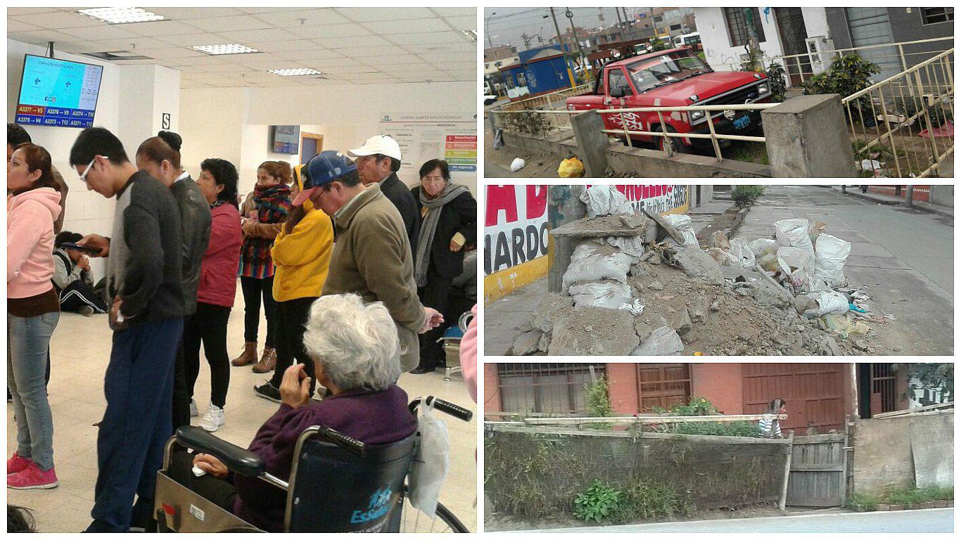 Callao: Pacientes hacen largas colas para ser atendidos en hospital de EsSalud 