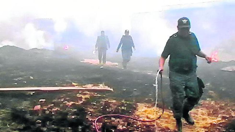Por quemar pastizal trabajador  causa dos incendios  