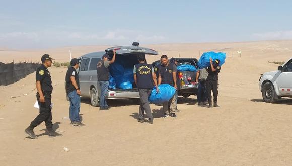 En miniván trasladaban de Chile al Perú calzados usados y un motor de contrabando