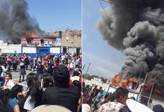 Áncash: Detienen desfile por Fiestas Patrias tras registrarse incendio en un local (VIDEO)