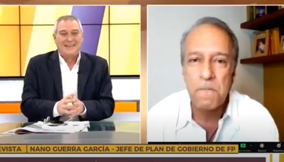 Nano Guerra García es parte de las filas de Fuerza Popular de cara a las Elecciones Generales 2021. (Canal N)