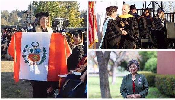 ​Peruana de 70 años obtiene doctorado en EE.UU. y se convierte en inspiración 