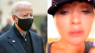 Lady Gaga celebra entre lágrimas la victoria de Joe Biden (VIDEO)
