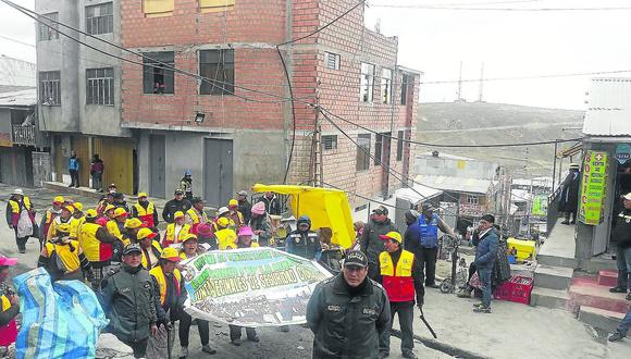 Pobladores de La Rinconada se alzan contra el delito