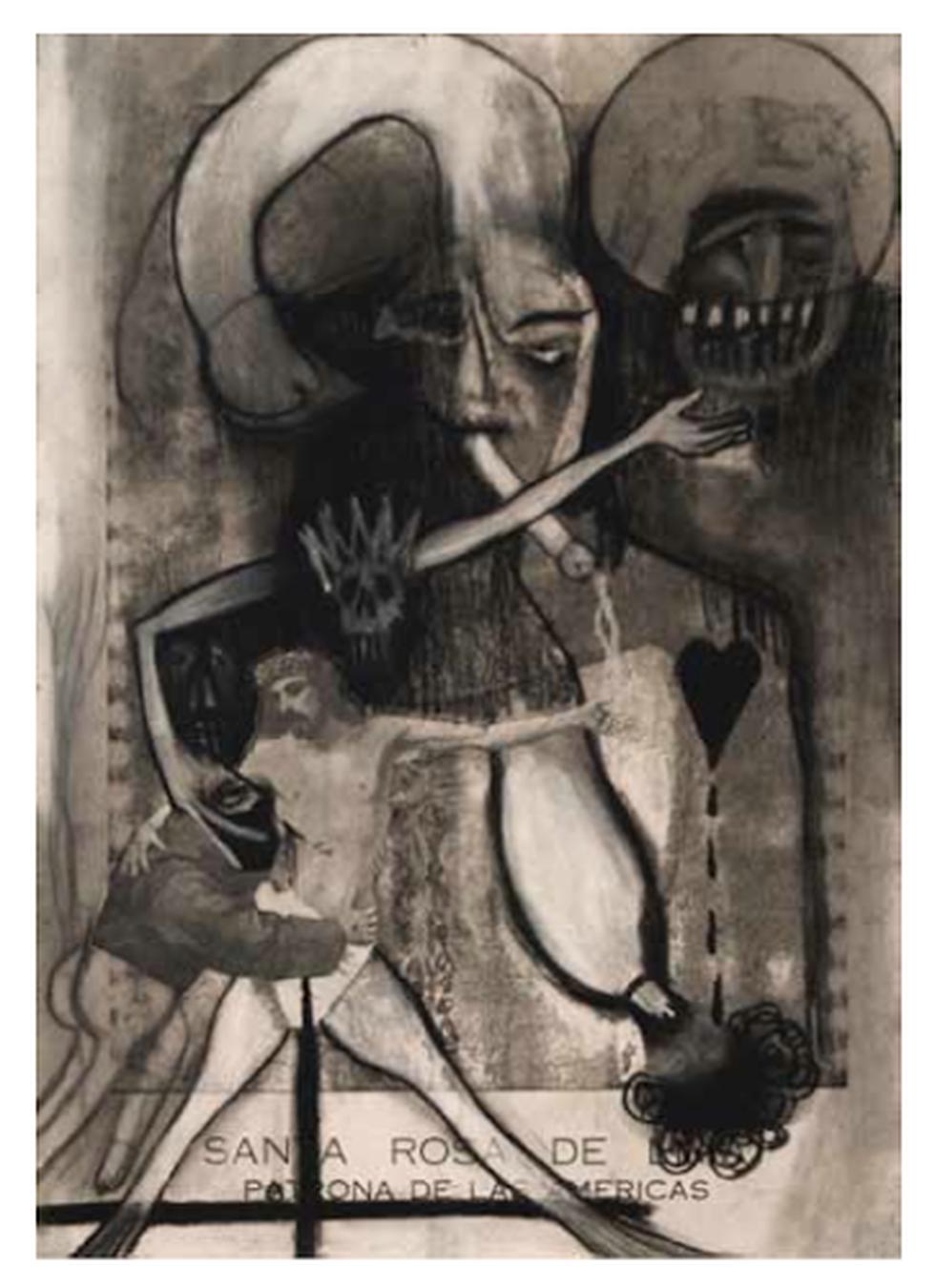 ¿Santa Rosa mostrando los senos?: Tachan de "hereje" exposición del MALI 