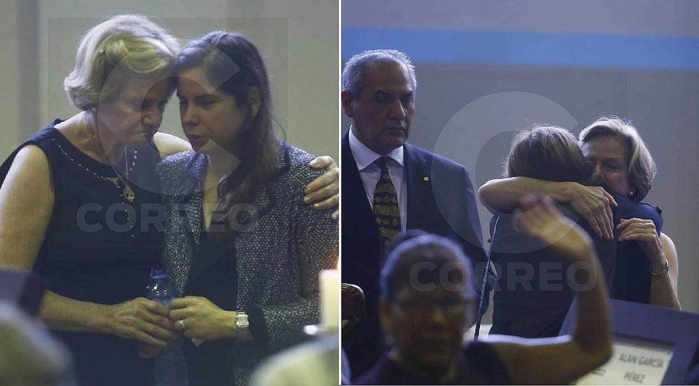 Alan García: Exprimera dama Pilar Nores recibe condolencias durante velatorio en la 'Casa del Pueblo'