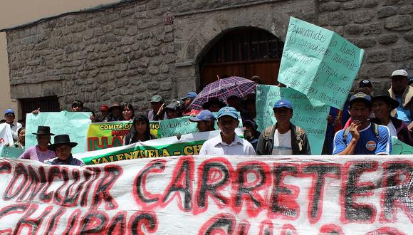 Pobladores de Cangallo, Morochucos y Chiara reclaman ejecución de proyectos