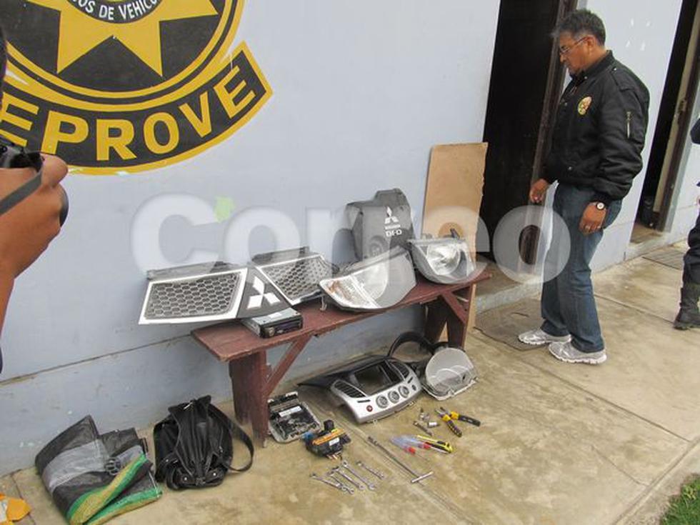 Caen dos ladrones con US$ 8 mil en autopartes robadas