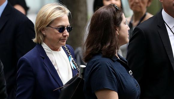 Hillary Clinton: neumonía y deshidratación provocó retiro en ceremonia del 11S