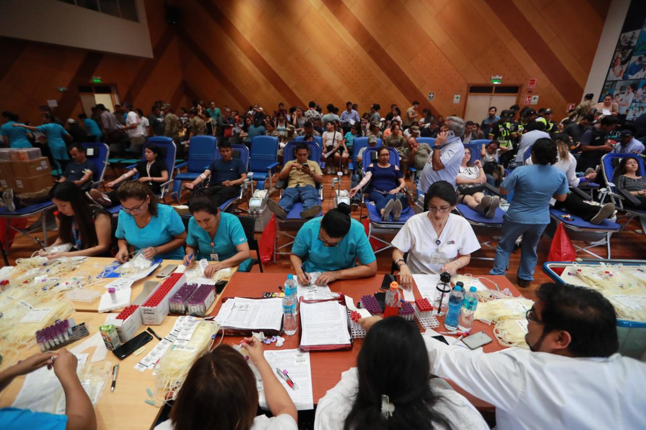 Así lucieron los hospitales habilitados por el Minsa para recibir donantes de sangre. Foto: Lino Chipana