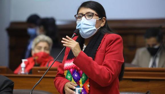 La legisladora oficialista consideró que el actual Gobierno no es de Perú Libre pues los integrantes del Gabinete representan a otras fuerzas políticas.