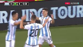 Gol de Julián Álvarez: marcó el 1-0 parcial del Argentina vs. Jamaica (VIDEO)