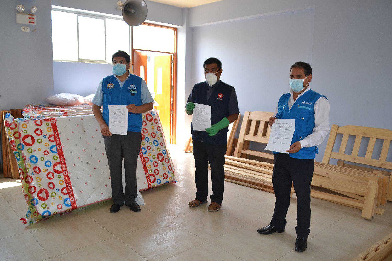 La Arquidiócesis de Trujillo donó 15 camas para personal de Essalud 