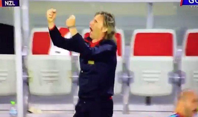 Perú vs Nueva Zelanda: Así celebró Ricardo Gareca goles de selección peruana (VIDEO)