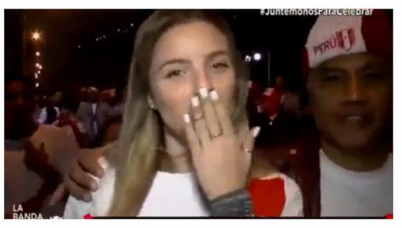 Paolo Guerrero: el tierno beso volado que le mandó Thaísa Leal tras pasar a repechaje (VIDEO)