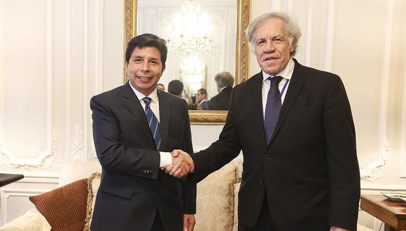 El presidente Pedro Castillo envió un oficio a Luis Almagro, secretario general de la OEA, en el que solicitó la activación de la Carta Democrática. (Foto: Presidencia)