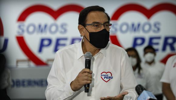 Martín Vizcarra brindó una conferencia de prensa desde Tacna, donde aseguró que participó en ensayos clínicos de la vacuna de Sinopharm. (Foto: GEC)