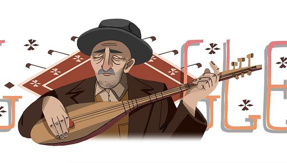 Google celebra el aniversario de Âşık Veysel Şatıroğlu con doodle