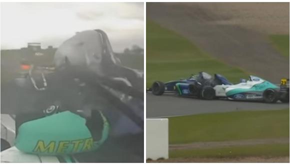 Destruidos: Así fue el brutal choque de dos autos de carrera de la F4 [VIDEO]