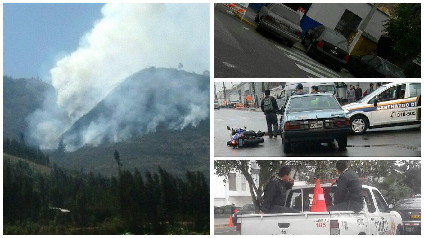 Áncash: Incendio forestal destruye hectáreas de plantaciones y arbustos