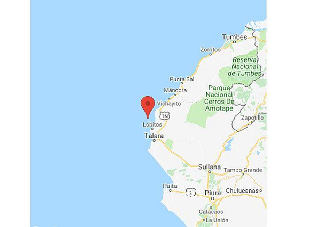 Sismo de 4.9 grados remeció ciudad de Talara
