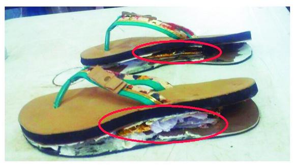 Mujer intenta ingresar placas de celular al penal en sandalias