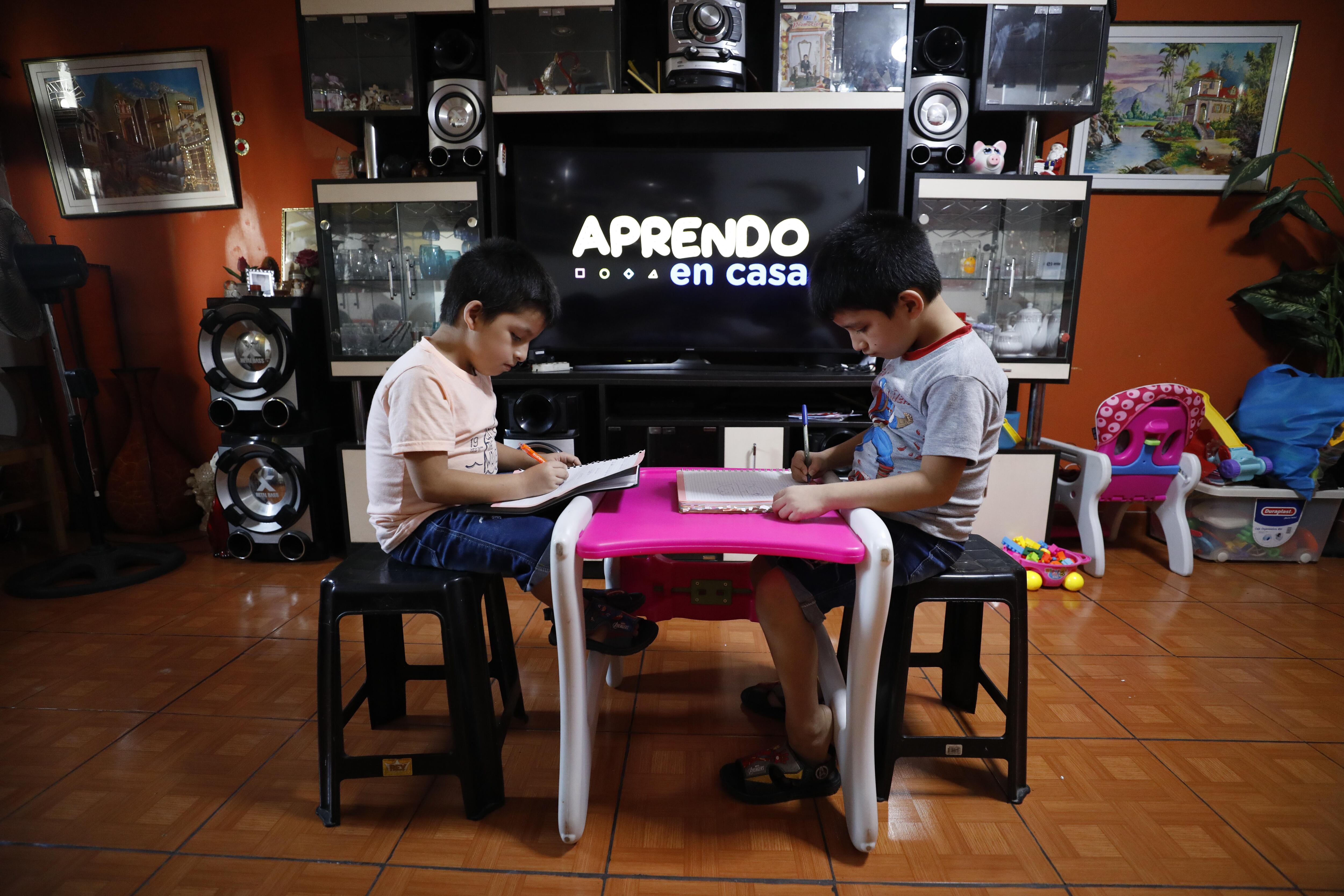 En tanto, en internet, el sitio web aprendoencasa.pe registró el lunes 6 de abril 1.8 millones de usuarios únicos y más de 3 millones de visitas.  (Foto GEC)