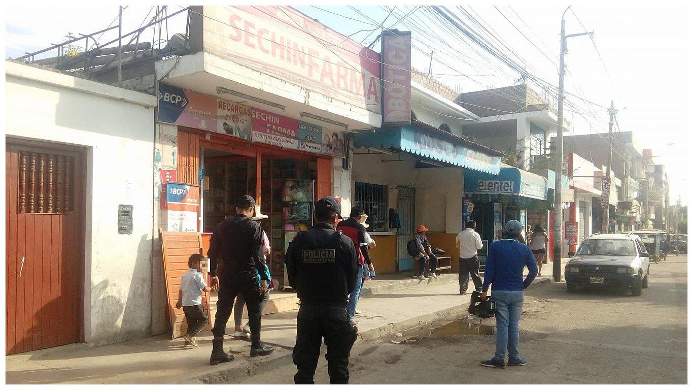 Delincuentes asaltan botica y se llevan más de 3 mil soles 