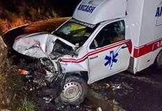 Ambulancia choca contra cerro cuando trasladaba a menor gestante en sierra de Áncash