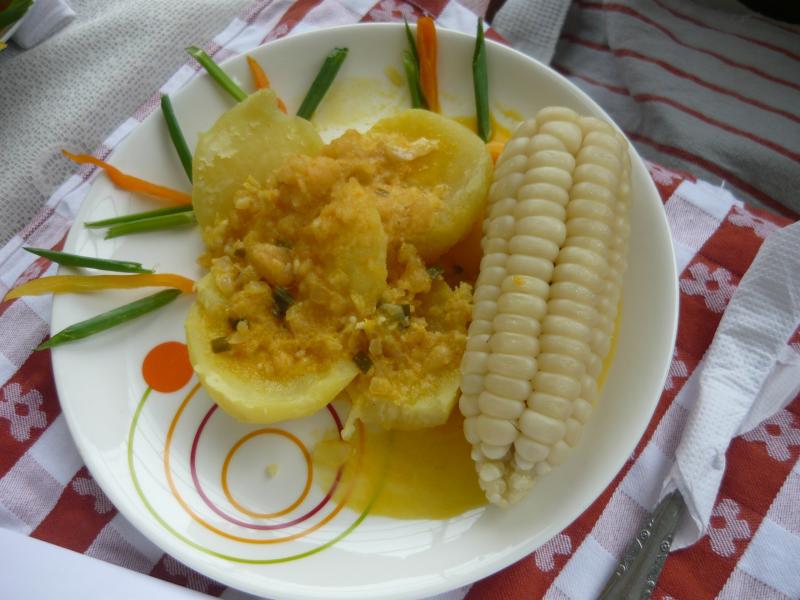 Pruebe el rico picante de queso