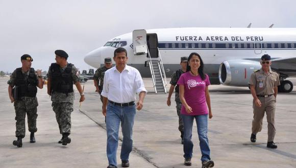 Contraloría: S/. 4 millones 613 mil cuestan viajes de Nadine con Ollanta