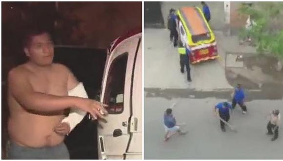 Comas: Pareja de mototaxistas fueron brutalmente agredidos por inspectores (VIDEO)