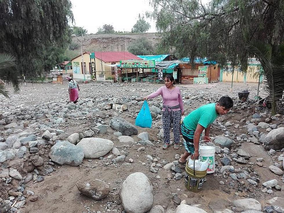 Baños termales de Calientes afectado por huaico