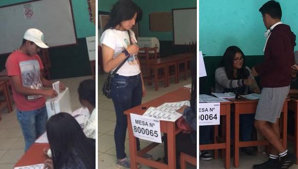 Un total de 3,084 jovénes votaron por primera vez en Arequipa