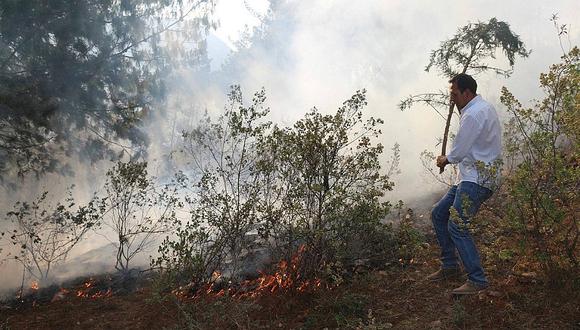 La Libertad: Pobladores controlan incendio forestal en Bolívar (VÍDEO) 