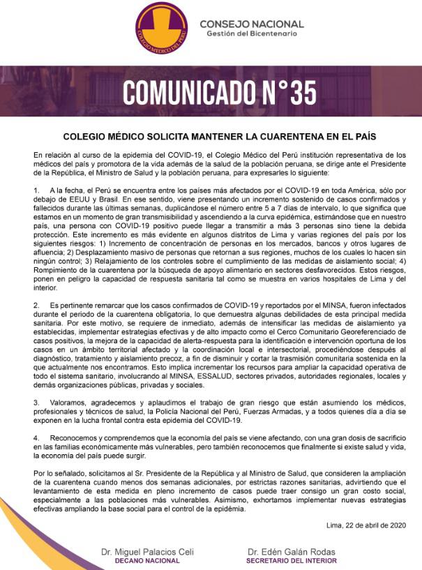 Documento Colegio Médico