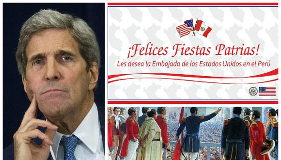 Fiestas Patrias: John Kerry y embajada de EE.UU saludan al Perú por aniversario de su independencia