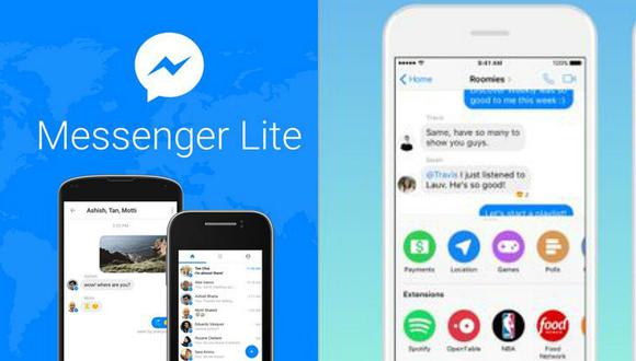 Facebook: conoce las diferencias de Messenger vs. Messenger Lite 