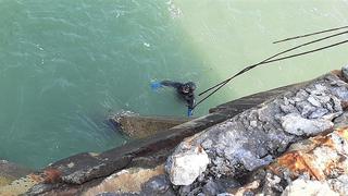 Fuertes oleajes impiden buscar a los tres pescadores desaparecidos al desplomarse el muelle