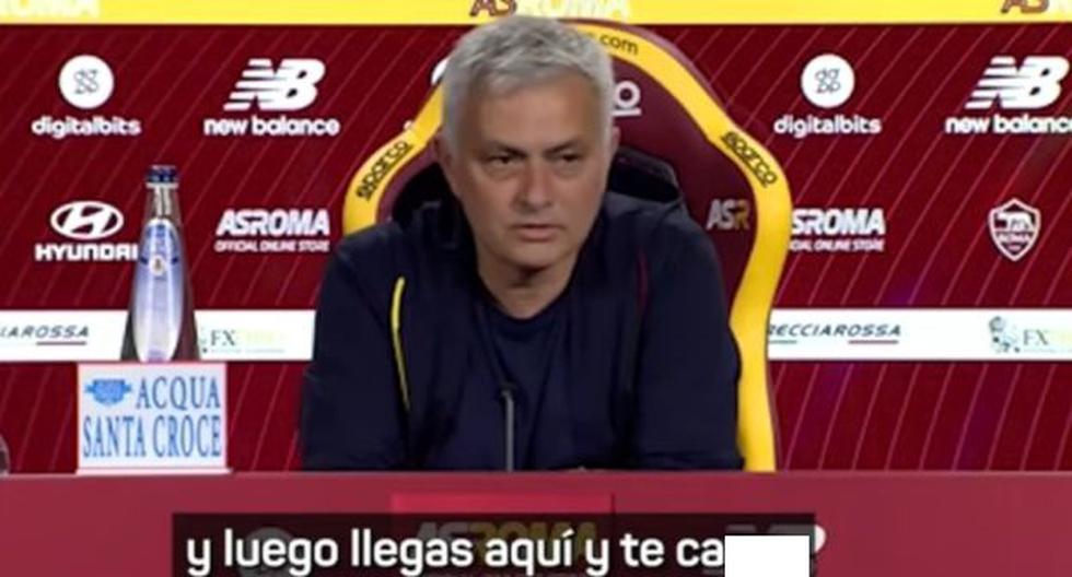 Jose Mourinho scambia parole calde con un giornalista in Italia |  Video |  mmmm |  Gli sport