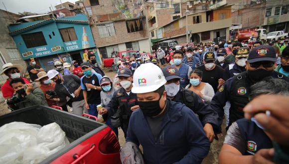Alcalde José Supo tuvo que dejar zona, ante reclamo de pobladores| Foto: Leonardo Cuito
